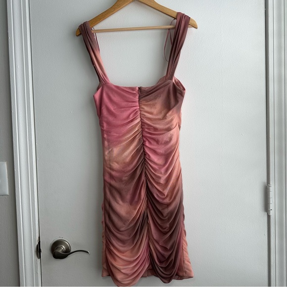 Zara Blush Ruched Mini Dress - Picture 5 of 7